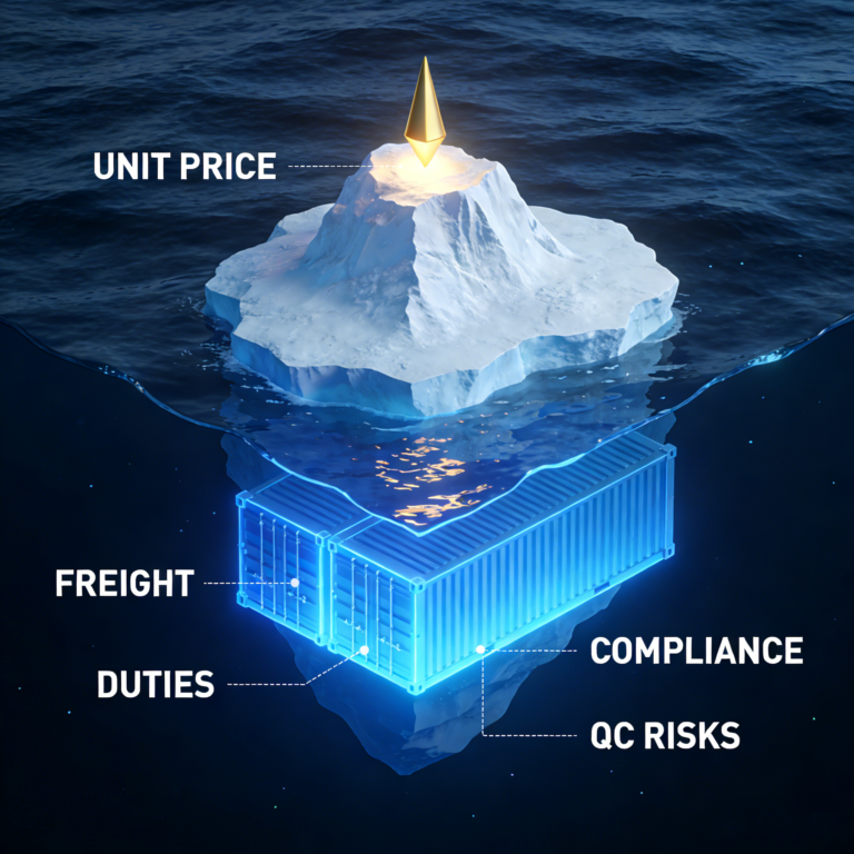Total Landed Cost (TLC) Analysis: Why Unit Price is a Trap for Global Souvenir Importers
