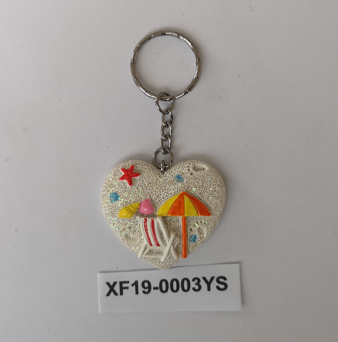 Flat Double-Sided resin keychain