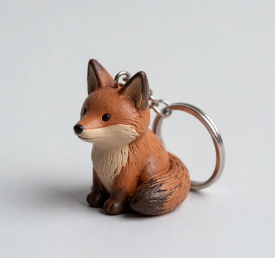 3D figurine resin keychain